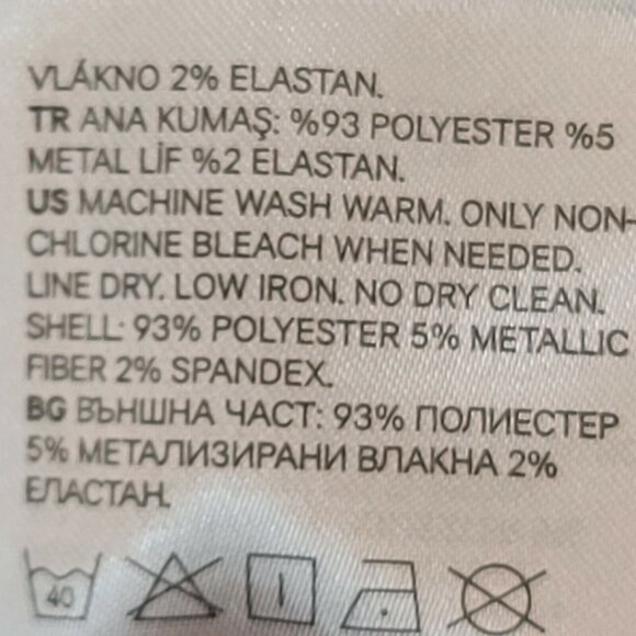 Divided H&M Sweater Womens Medium Gray Metallic Slouchy Sleeve Hooded Casual - Picture 12 of 12